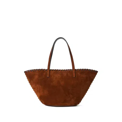 Staud Caro Tote Bag In Brown