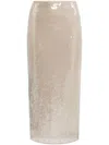 Staud Casey Sequined Midi Skirt In Moon In Moon