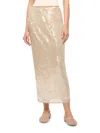 Staud Casey Sequined Midi Skirt In Moon In Multi