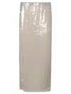 Staud Sequined Midi Skirt With Slim Fit In Moon Moon