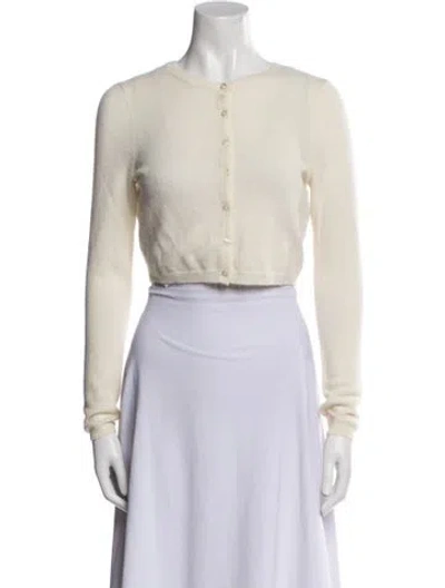 Pre-owned Staud Cashmere Crew Neck Sweater In Blue