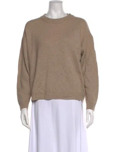 Pre-owned Staud Cashmere Crew Neck Sweater In Neutral