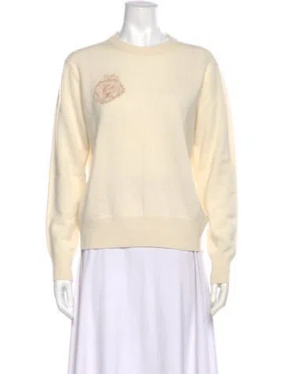 Pre-owned Staud Cashmere Crew Neck Sweater In Neutral