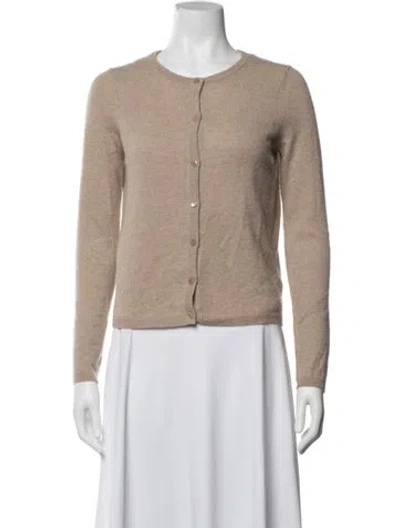 Pre-owned Staud Cashmere Crew Neck Sweater In Neutrals