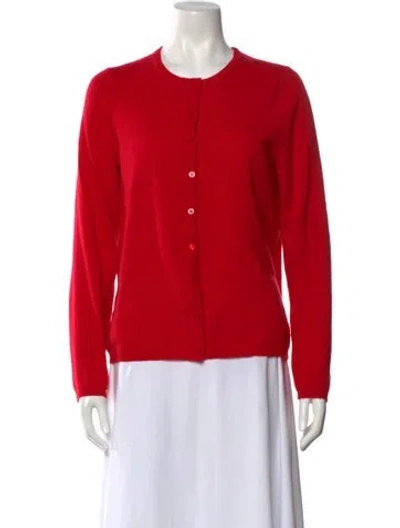 Pre-owned Staud Cashmere Crew Neck Sweater In Orange