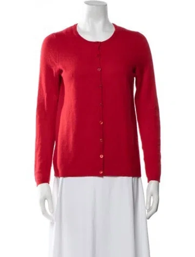 Pre-owned Staud Cashmere Crew Neck Sweater In Red