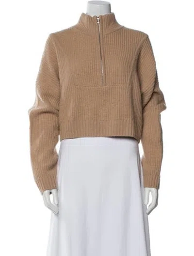 Pre-owned Staud Cashmere Mock Neck Sweater In Multi