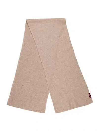 Pre-owned Staud Cashmere Scarf In Neutrals