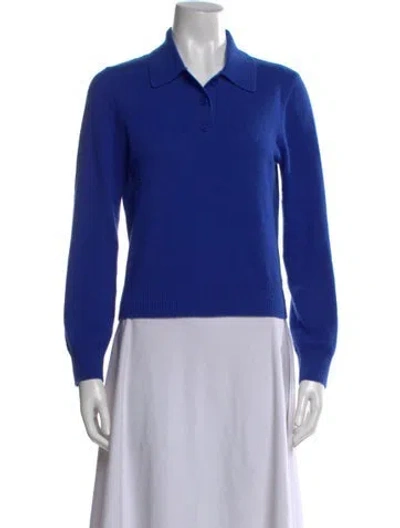 Pre-owned Staud Cashmere Sweater In Blue