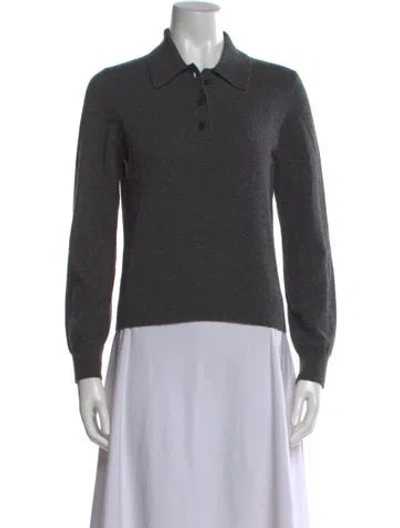 Pre-owned Staud Cashmere Sweater In Gray