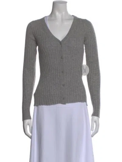 Pre-owned Staud Cashmere V-neck Sweater In Black