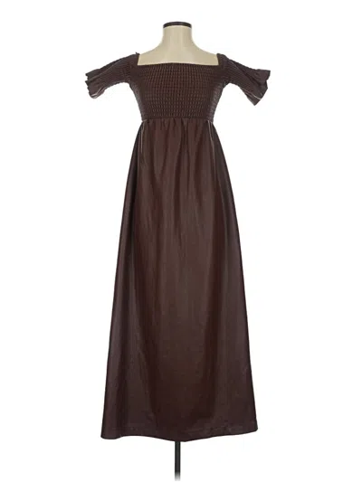 Pre-owned Staud Casual Dress In Brown