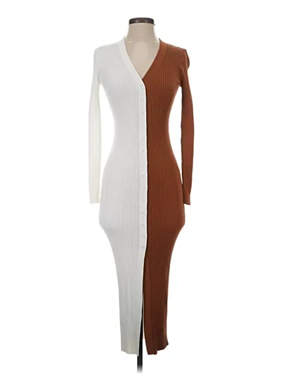 Pre-owned Staud Casual Dress In Brown