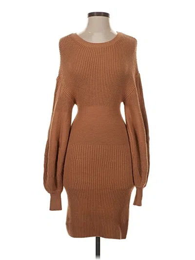 Pre-owned Staud Casual Dress In Brown