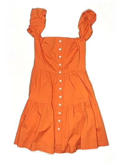 Pre-owned Staud Casual Dress In Orange