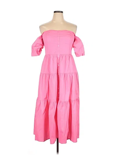 Pre-owned Staud Casual Dress In Pink