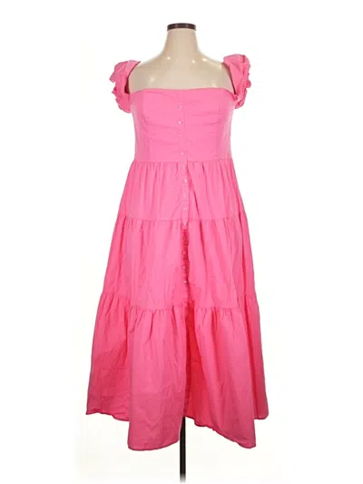 Pre-owned Staud Casual Dress In Pink