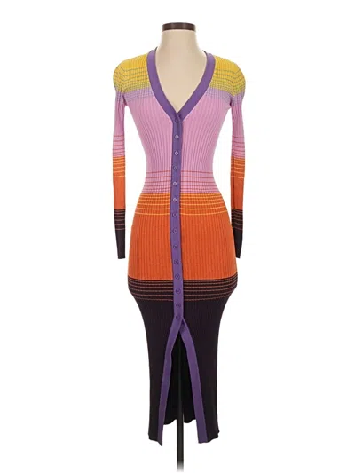 Pre-owned Staud Casual Dress In Purple