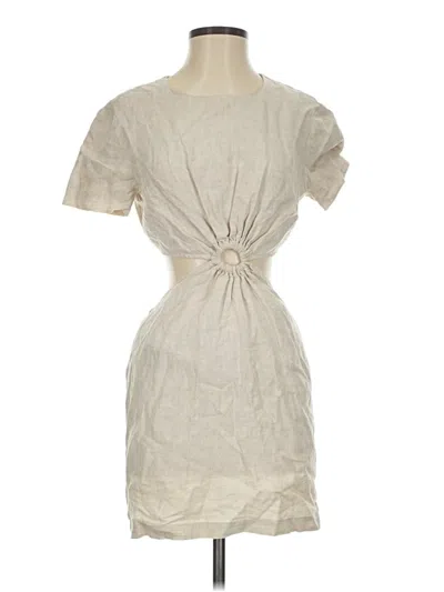 Pre-owned Staud Casual Dress In White