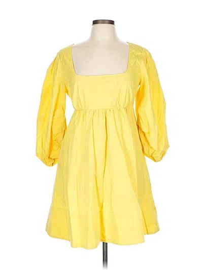 Pre-owned Staud Casual Dress In Yellow