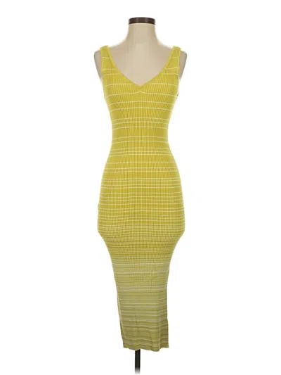 Pre-owned Staud Casual Dress In Yellow