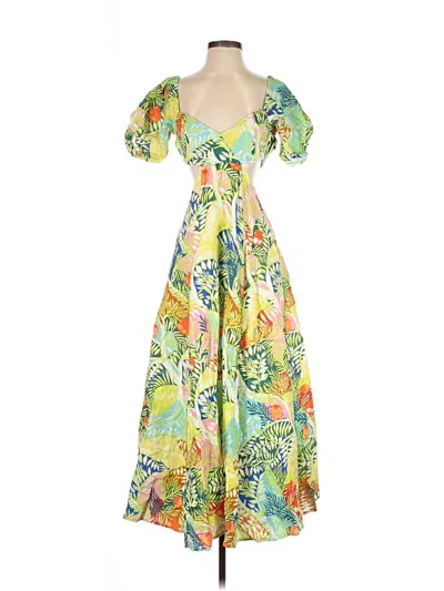 Pre-owned Staud Casual Dress In Yellow