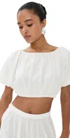 Staud Cayman Top Buttercream