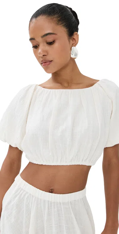 Staud Cayman Top Buttercream