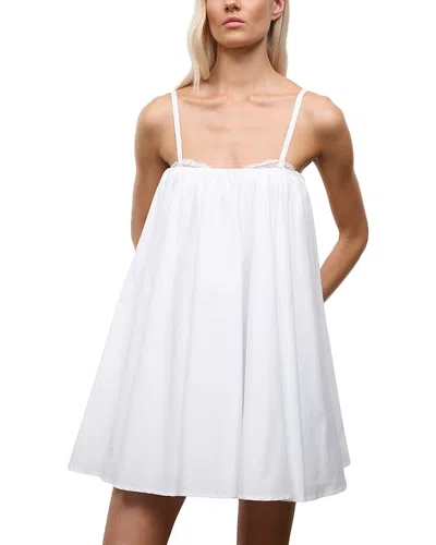 Staud Cecily Mini Dress In White