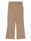 Staud Centre-seam Flared Trousers In Multi