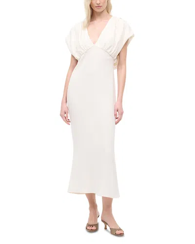 Staud Char Dress In White