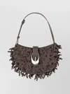 Staud Chic Sequin Shoulder Bag With Adjustable Strap
