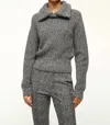Staud Christopher Sweater In Black Melange