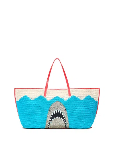 Staud Christos Large Crochet Tote Bag In Multi
