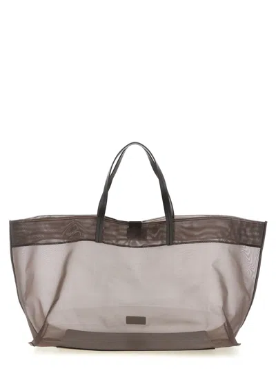 Staud Christos Large Shopping Bag In Brown