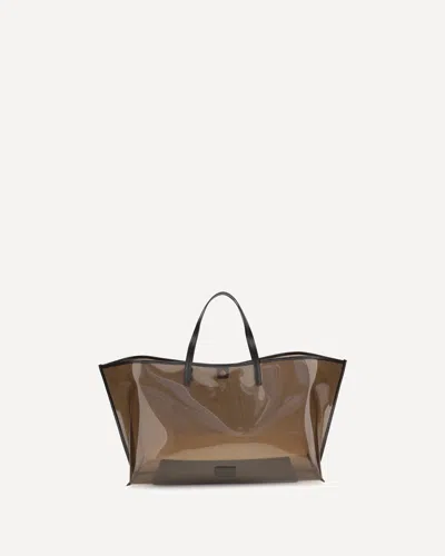 Staud Christos Large Tote Bag In Brown