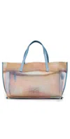 Staud Christos Mini Mesh Tote Pastel Clouds In Pastel Clouds