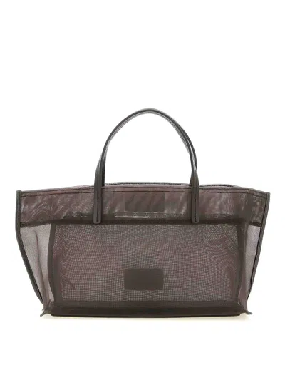 Staud Christos Mini Shopping Bag In Brown