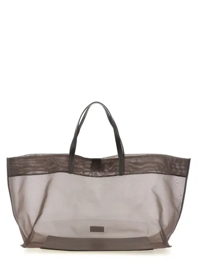Staud Christos Tote Bag In Grey