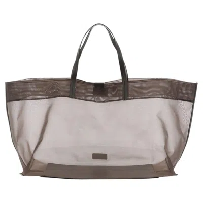 Pre-owned Staud Christos Tote Bag � Grey In Gray