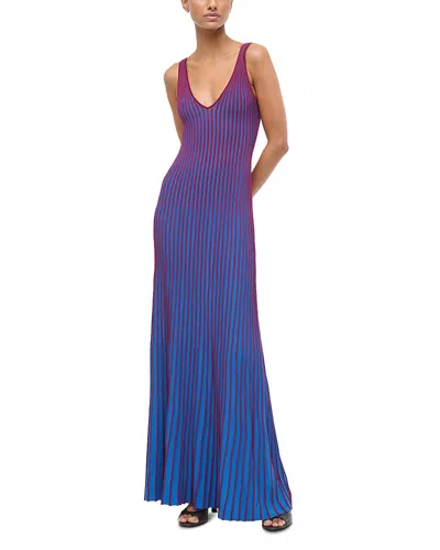 Staud Claretta Dress In Blue