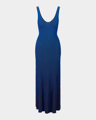 Staud Claretta Rib-knit Maxi Dress