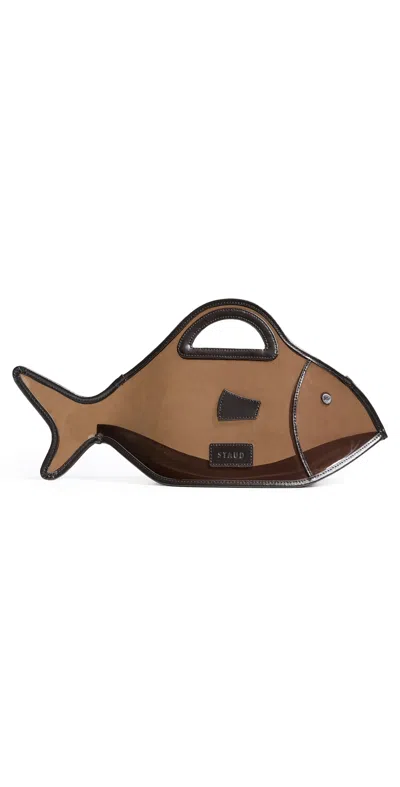 Staud Cleo Fish Tote Espresso In Brown