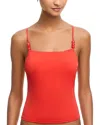 Staud Cleo Tankini Top In Orange