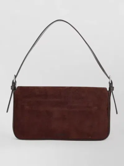 Staud Clutch Bag Front Flap Adjustable Strap