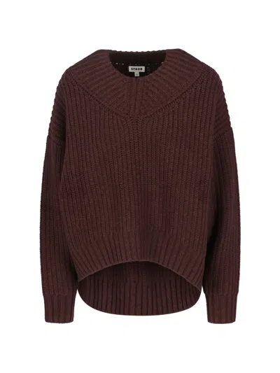 Staud Coast Earthy Sweater In Brown