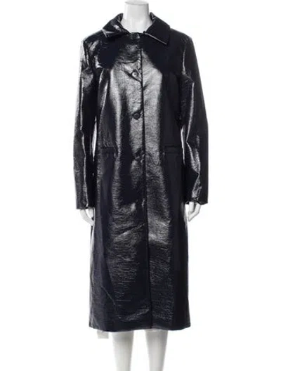 Pre-owned Staud Coat In Blue