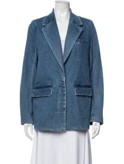 Pre-owned Staud Coat In Blue