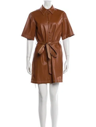 Pre-owned Staud Coat In Brown