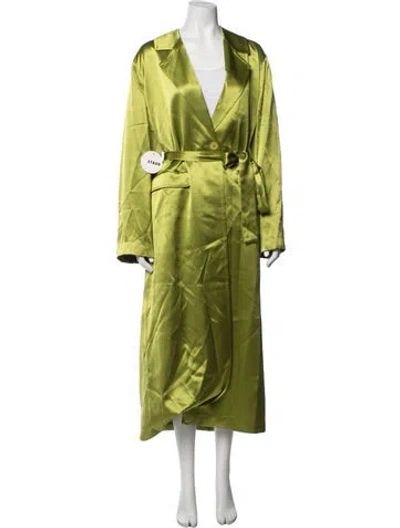 Pre-owned Staud Coat In Green